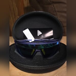 Brand New Unisex Adidas Marcolin Matte Blue Sport Sunglasses SP0004 91Q